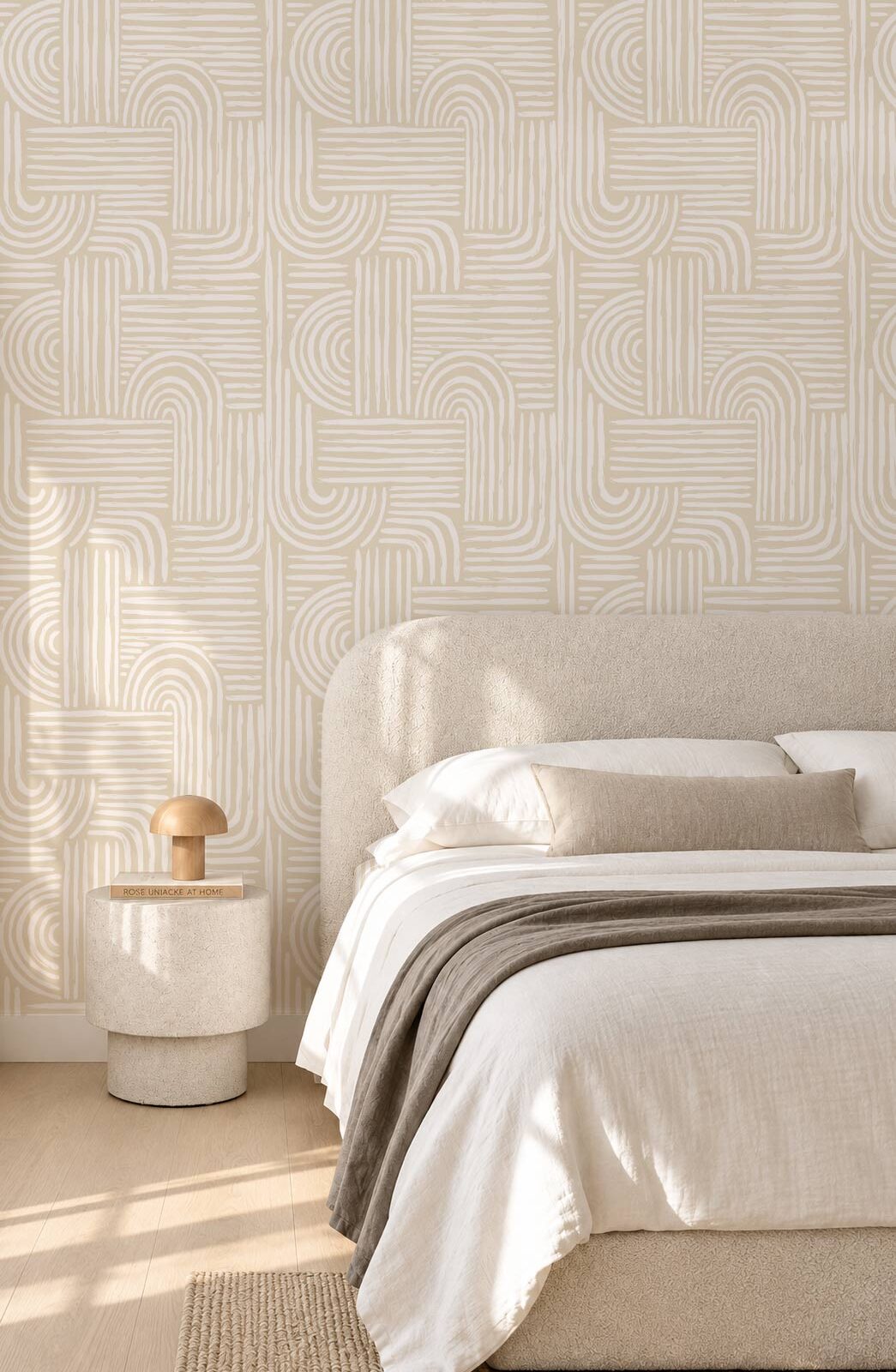 papier-peint-tête-de-lit-beige